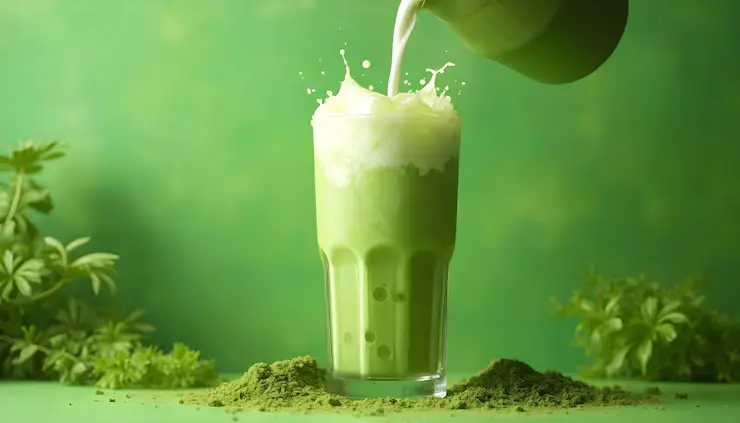 Matcha latte wellness lifestyle