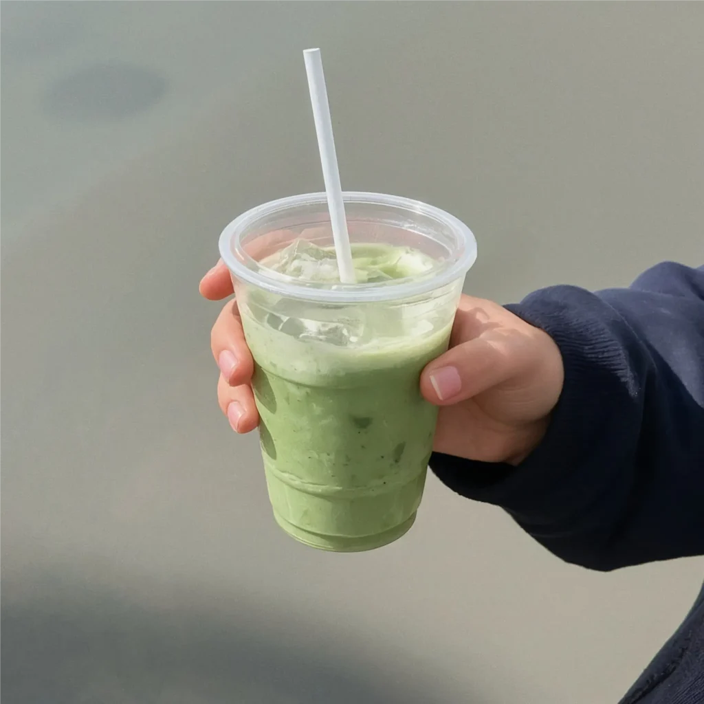 oat milk matcha latte